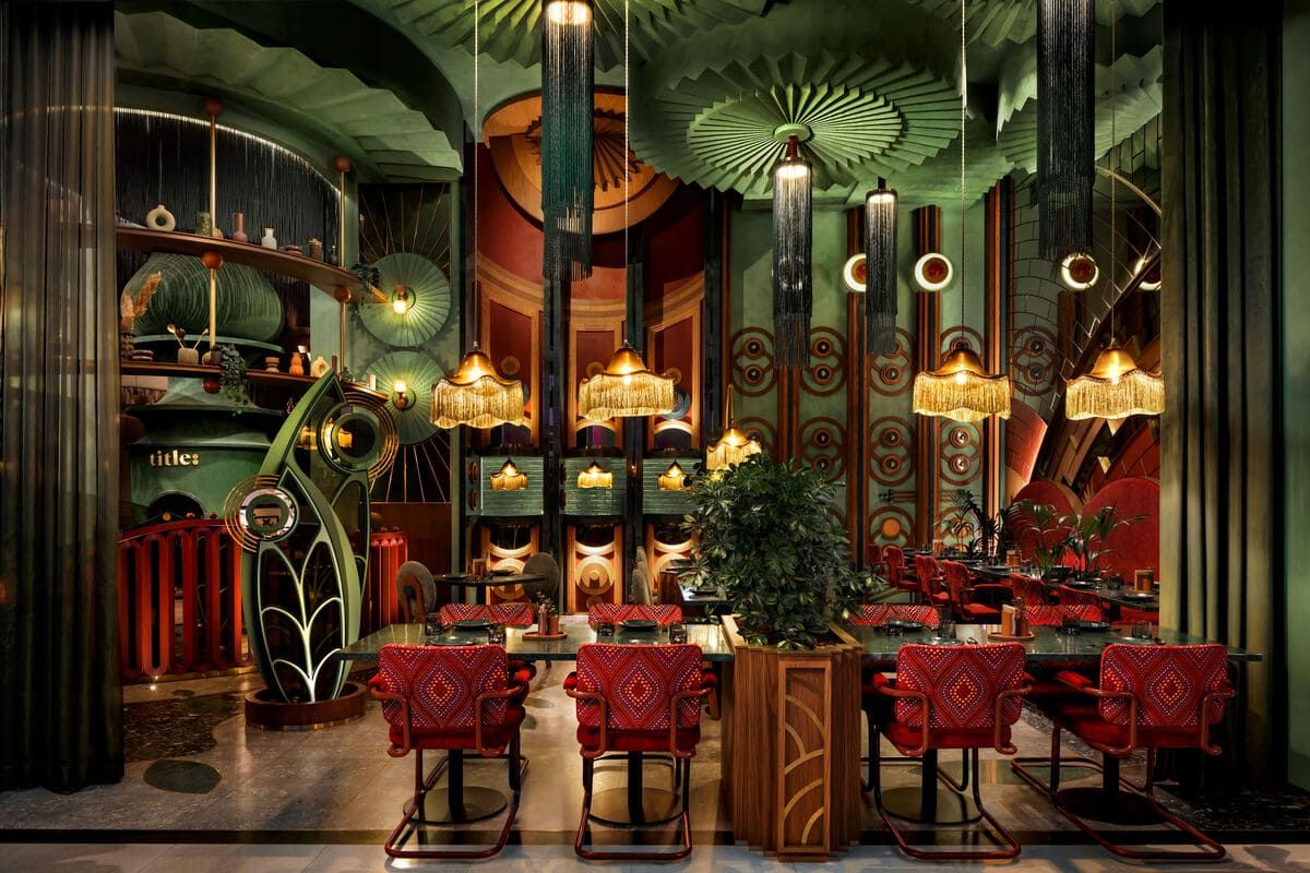位於科威特的高級餐廳Title，為英國餐廳酒吧空間大獎 Restaurant & Bar Desig